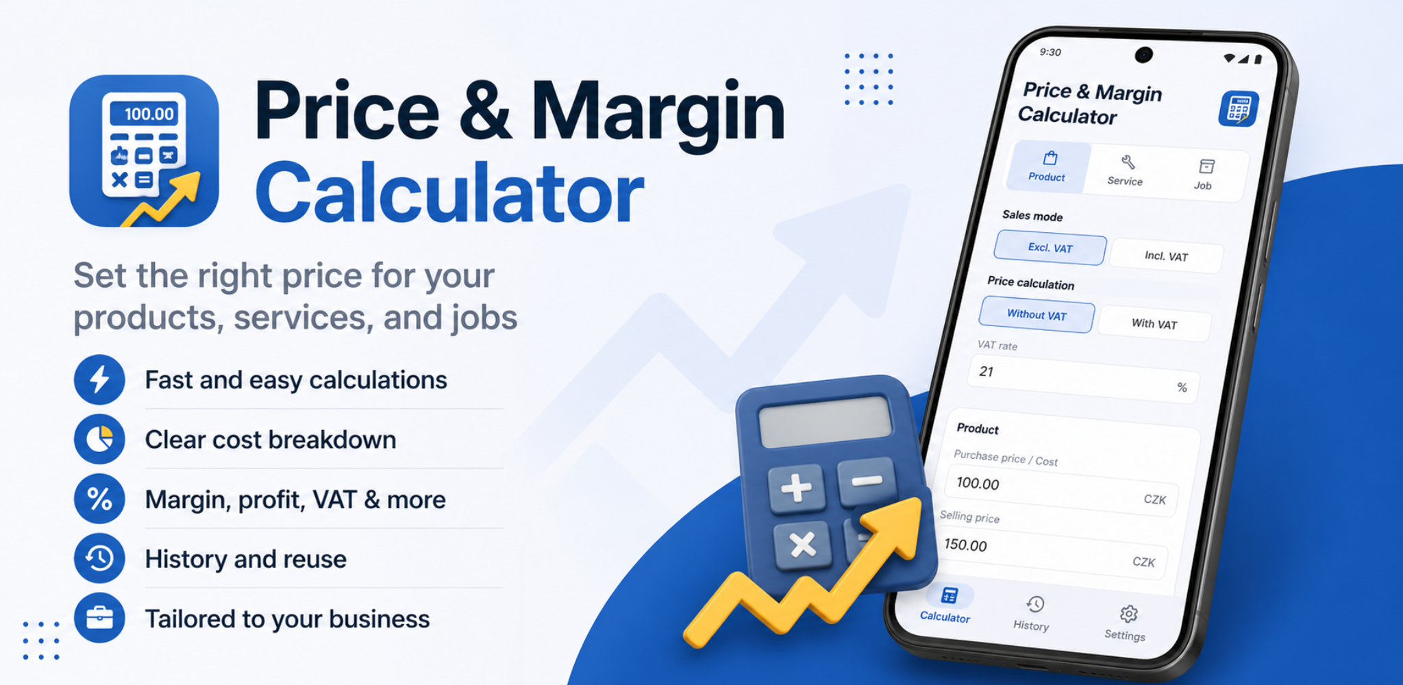 Price & Margin Calculator - app feature graphic